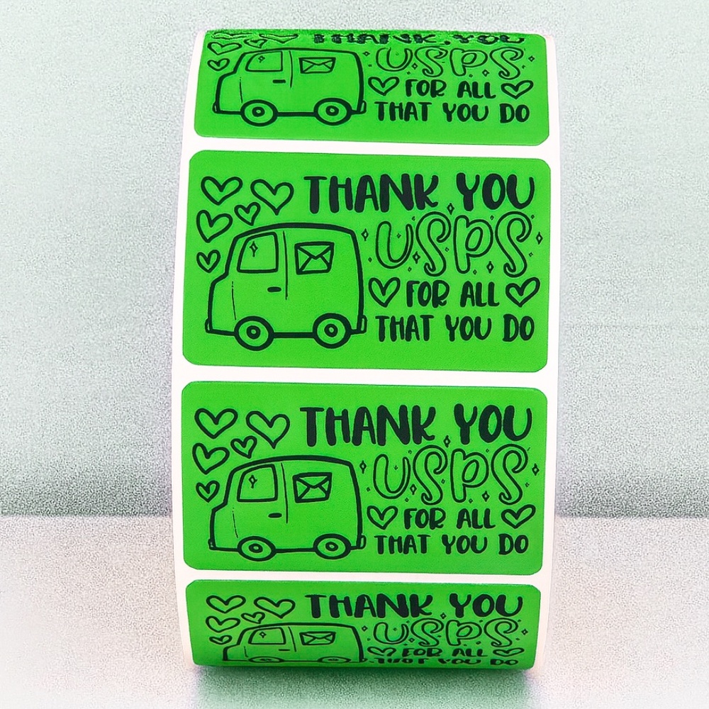 Thank You USPS Stickers – Mail Carrier Appreciation Labels for Packages 2" - Picture 4 of 11